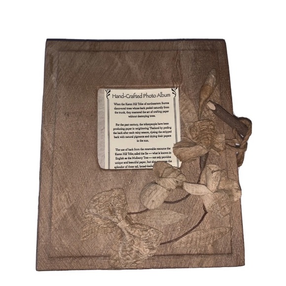 Hand-Crafted Bark Photo Album - Picture 1 of 10